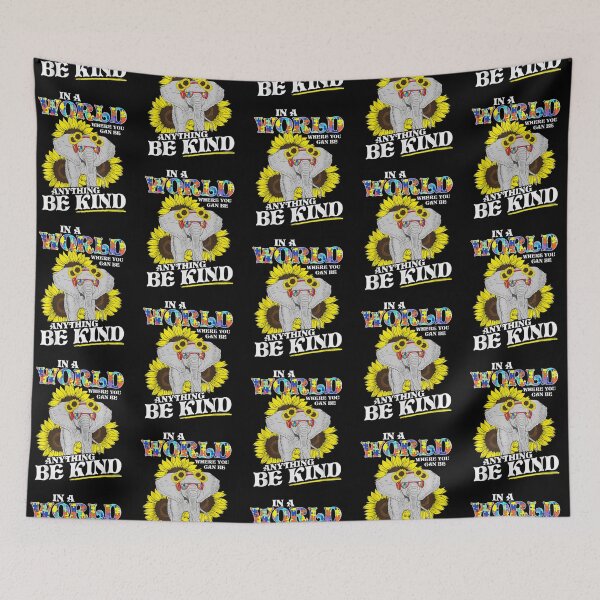 Item preview, In A World Be Kind Autism Elephant Sunflower T Shirt Gift designed and sold by Cansellerma.