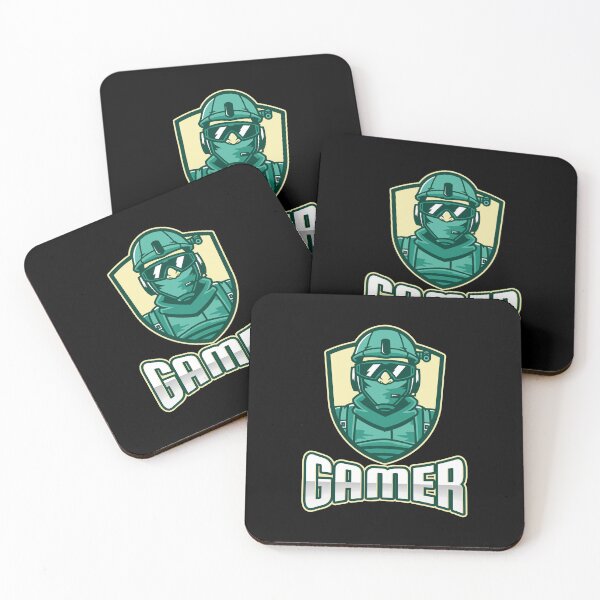 Item preview, Gamer with Geared Soldier Face designed and sold by PRIVARSHU.