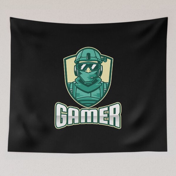 Item preview, Gamer with Geared Soldier Face designed and sold by PRIVARSHU.