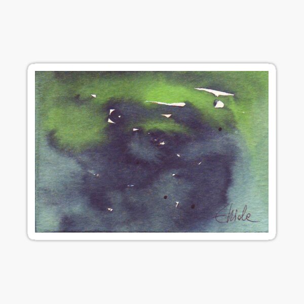 Aquarius. Watercolor Star Sign. Sticker
