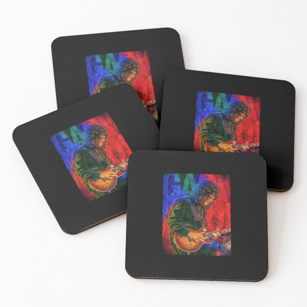 Item preview, Arte del retrato de Gary Moore Tribute Camiseta esencial designed and sold by LucaFallenberg.