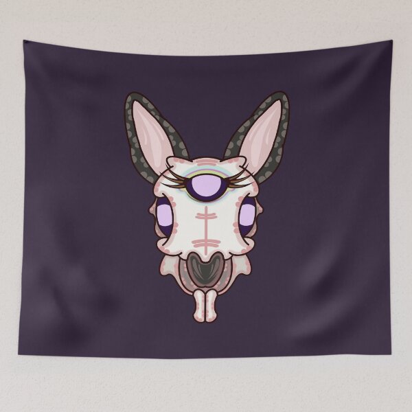 Item preview, an eldritch bunny skull (redcap) designed and sold by tentaclemade.