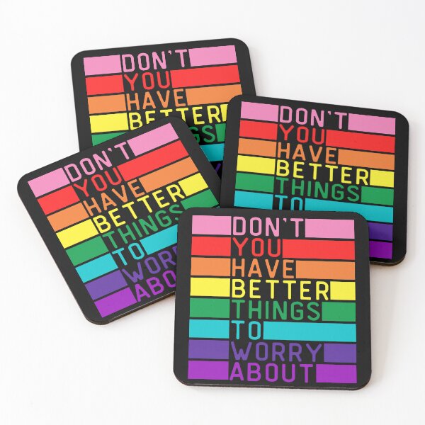 Item preview, Don't You Have Better Things To Worry About LGBT. LGBTQ Pride designed and sold by Subtle Pride Shop.