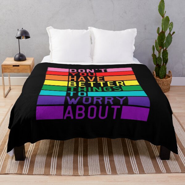 Item preview, Don't You Have Better Things To Worry About LGBT. LGBTQ Pride designed and sold by Subtle Pride Shop.