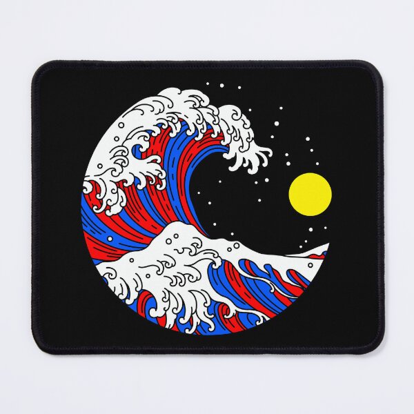 Item preview, Circular Japanese Wave Polyamorous. Polyamory Pride designed and sold by Subtle Pride Shop.