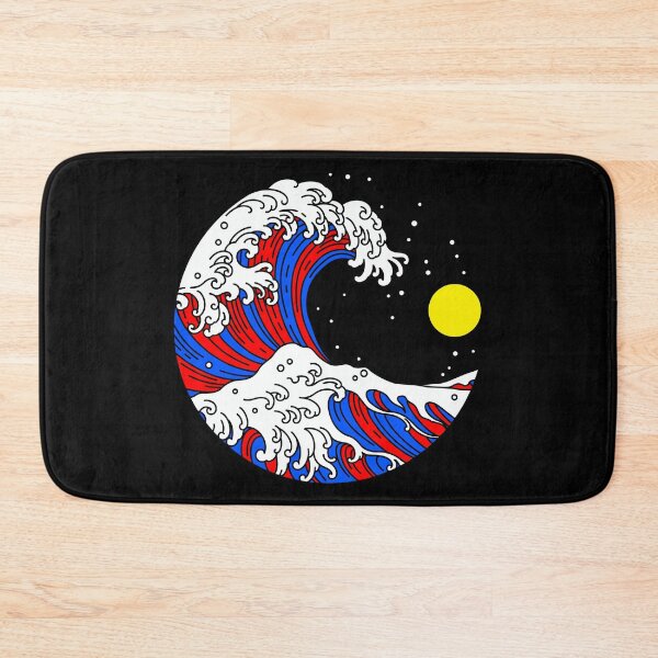 Item preview, Circular Japanese Wave Polyamorous. Polyamory Pride designed and sold by Subtle Pride Shop.