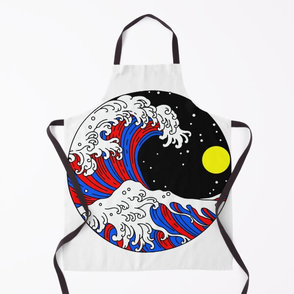 Item preview, Circular Japanese Wave with Polyamorous Night Sky. Polyamory Pride designed and sold by Subtle Pride Shop.