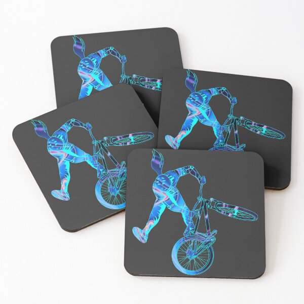 Item preview, Slopestyle biking in blue marble designed and sold by artOfCal013.