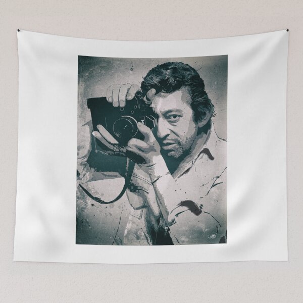 Item preview, Portrait d_art numérique de Serge Gainsbourg  classique   designed and sold by ComingHomeStore.