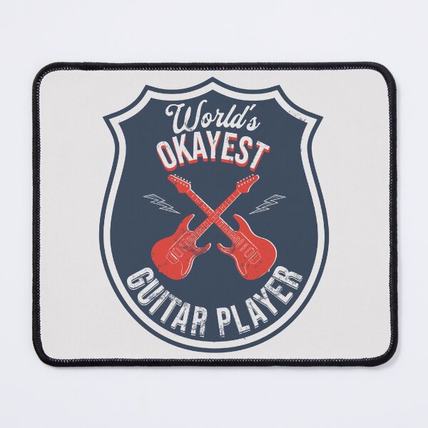 Item preview, World's Okayest Guitar Player Crest designed and sold by bloody-L.
