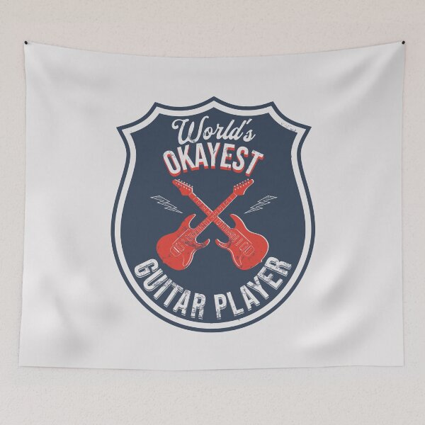 Item preview,  World's Okayest Guitar Player Crest designed and sold by bloody-L.