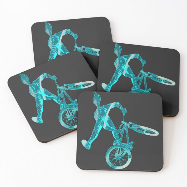 Item preview, Slopestyle biking in twirl green and white designed and sold by artOfCal013.