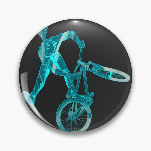 Item preview, Slopestyle biking in twirl green and white designed and sold by artOfCal013.