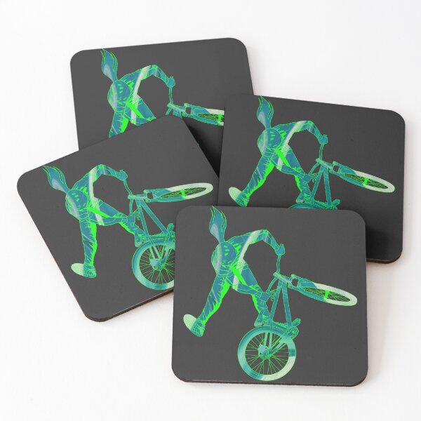 Item preview, Slopestyle biking in marble green color designed and sold by artOfCal013.