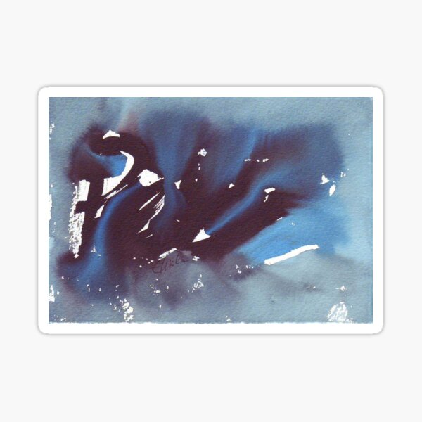 Pisces. Watercolor Star Sign. Sticker
