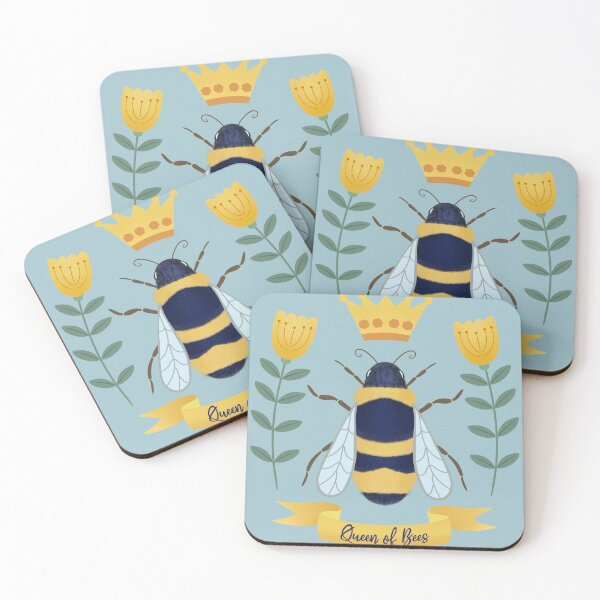 Item preview, Queen of Bees Tarot Card - Crown - Flowers Queen Bee Greeting Card designed and sold by OstarasAttic.