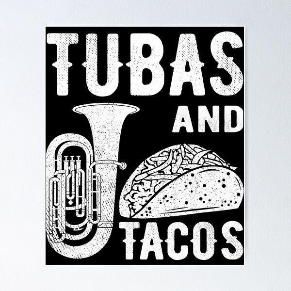 Item preview, Tuba And Tacos Funny Tuba Player - Taco Shells designed and sold by ibarrbeat.