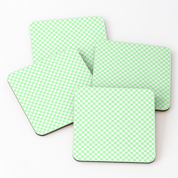 Item preview, Mint green Checkered Square Pattern designed and sold by patterniastudio.