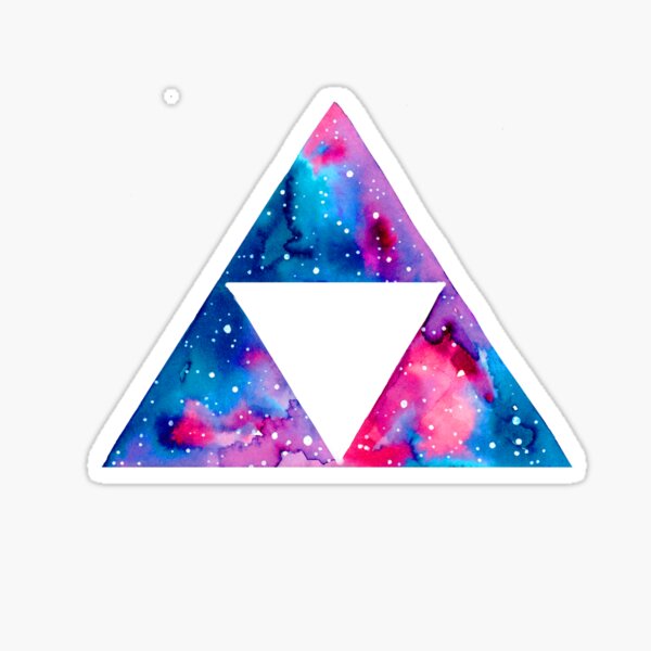 Galaxy Triforce Sticker