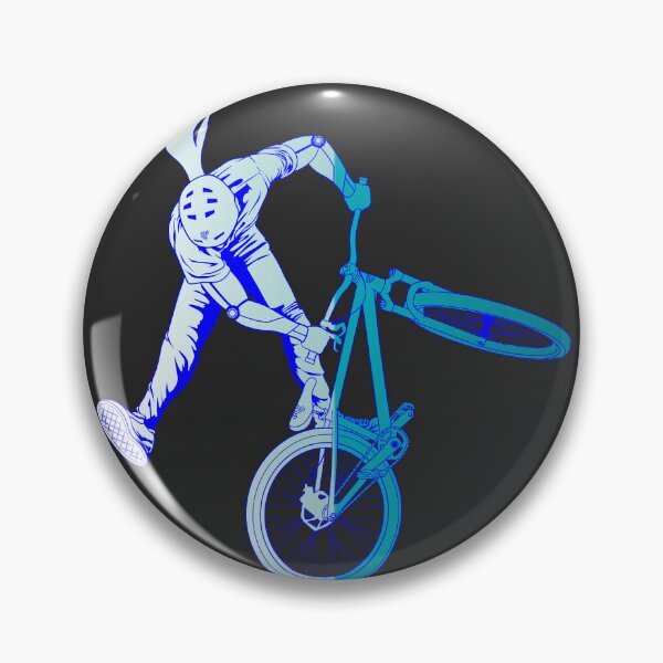 Item preview, Slopestyle biking in blue water horizon color designed and sold by artOfCal013.