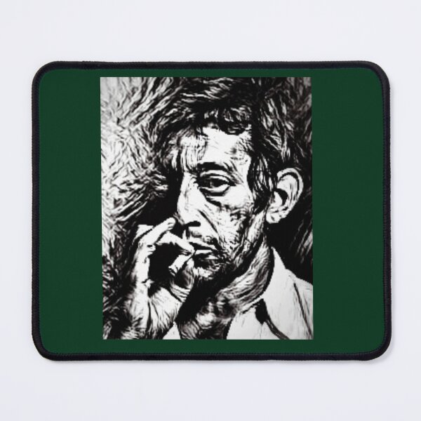 Item preview, Serge Gainsbourg Noirs Ne Dessin Blanc graphique designed and sold by ComingHomeStore.
