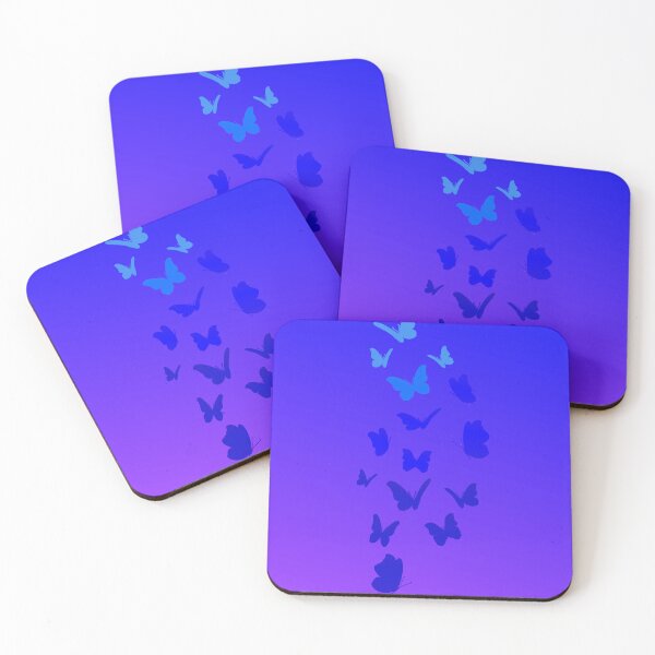 Item preview, Violet pink sunrise butterflies design  designed and sold by MystixJack.