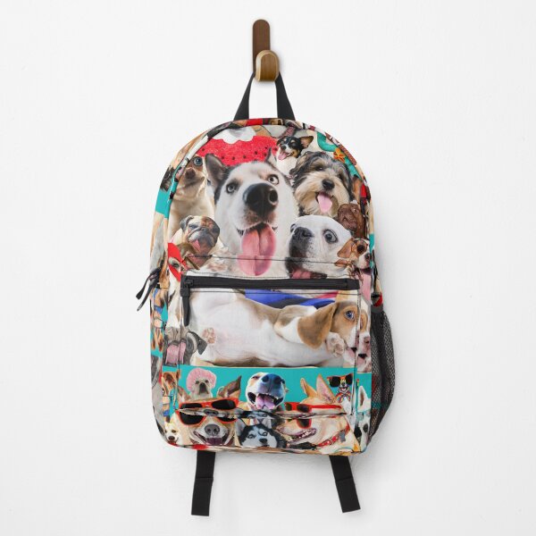 Item preview, Funny Silly Dogs Domestic Home Pets Friends Hilarious Expressions Collage Animal Pattern designed and sold by Cawaiico.