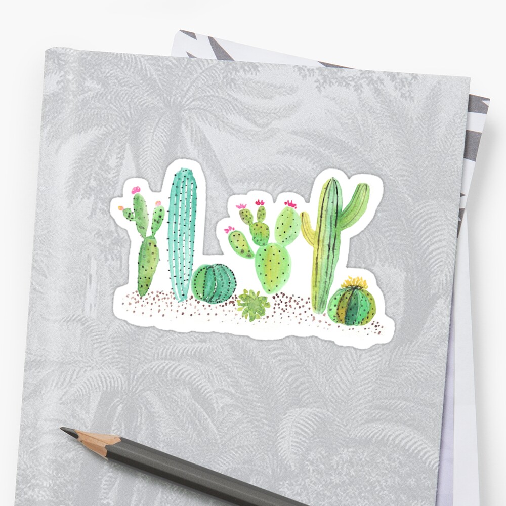 Cactus Sticker By Sydneywilhelm15 Redbubble 5781