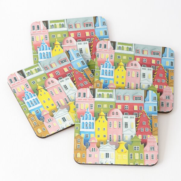 Artikelvorschau, Cityscape Bright Town Houses von Spencer Maybe entworfen und verkauft von SpencerMaybe.
