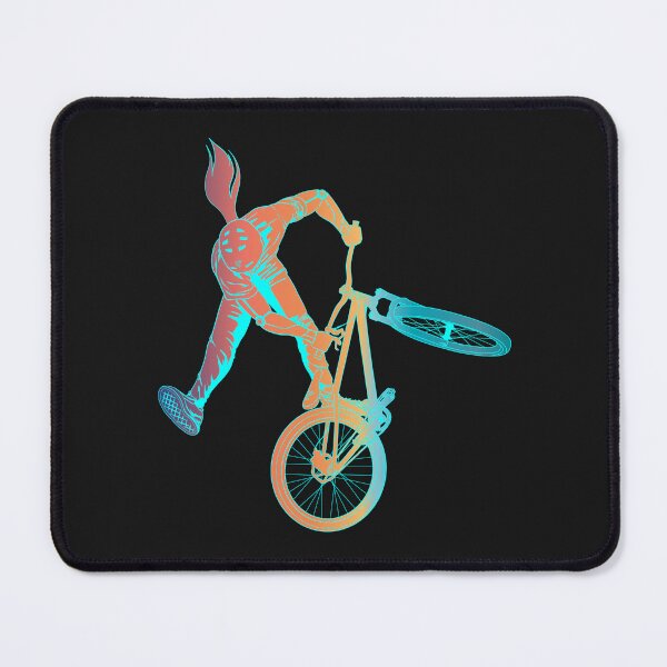 Item preview, Slopestyle biking in orange and blue green gradient designed and sold by artOfCal013.