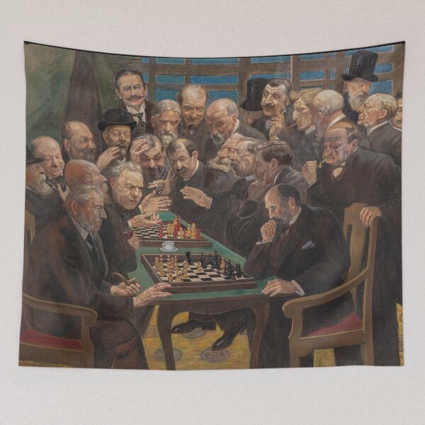Artikelvorschau, Schachspieler von Antti Favén - Vintage Art entworfen und verkauft von RickE.
