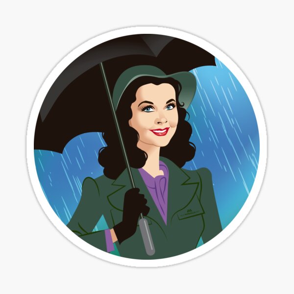 Artikel-Vorschau von Vivien Leigh als Myra im Regen, designt und verkauft von AleMogolloArt.