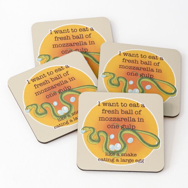 Item preview, I want to eat a fresh ball of mozzarella in one gulp designed and sold by Audrey Pearson.