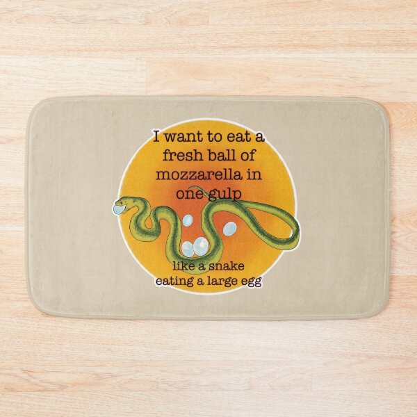 Item preview, I want to eat a fresh ball of mozzarella in one gulp designed and sold by Audrey Pearson.