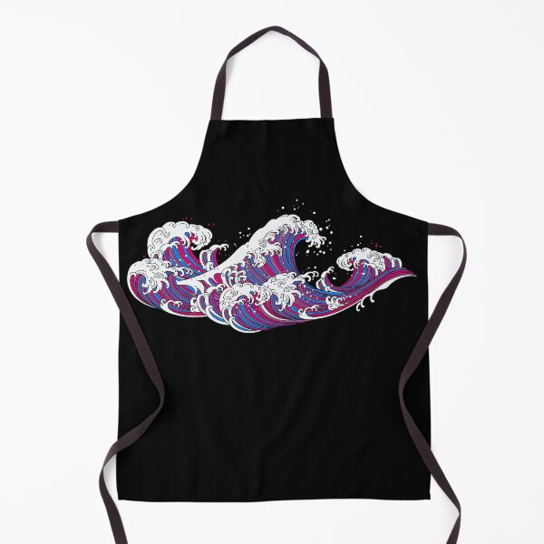 Item preview, Long Japanese Bi Wave. Bisexual Pride designed and sold by Subtle Pride Shop.