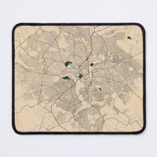 Item preview, Lubumbashi City Map of DR Congo Vintage - Vintage designed and sold by deMAP.