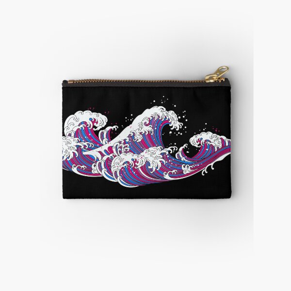 Item preview, Long Japanese Bi Wave. Bisexual Pride designed and sold by Subtle Pride Shop.