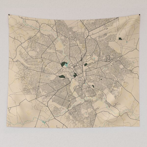 Item preview, Lubumbashi City Map of DR Congo Vintage - Vintage designed and sold by deMAP.