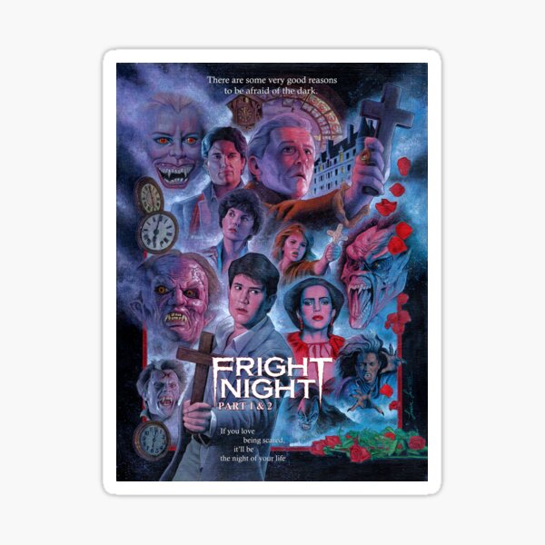 "Fright Night" part 1 & 2 with title Sticker