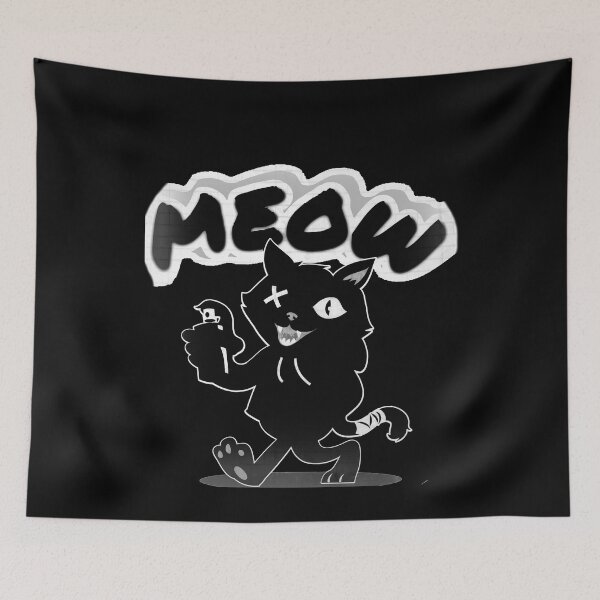 Item preview, Meow Is The Time to Spray-paint Graffiti Cat's Eye For Art designed and sold by TeachUrb.