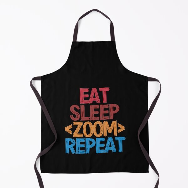 Item preview, Eat Sleep Zoom Repeat - Funny Retro Vintage Colors Typography Satire designed and sold by FunnyHomeQuotes.