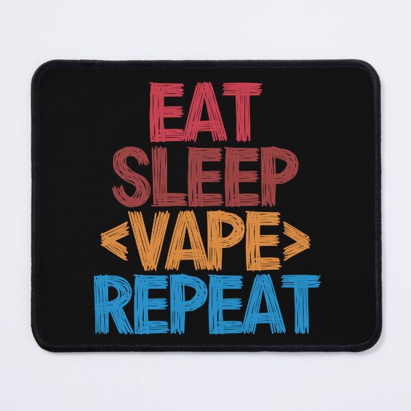 Item preview, Eat Sleep Vape Repeat - Funny Retro Vintage Colors Typography Satire designed and sold by FunnyHomeQuotes.