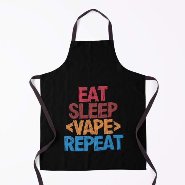 Item preview, Eat Sleep Vape Repeat - Funny Retro Vintage Colors Typography Satire designed and sold by FunnyHomeQuotes.