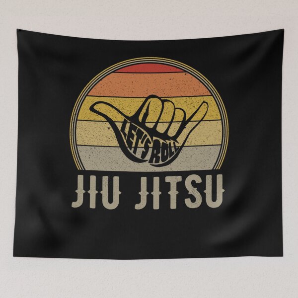 Item preview, Lets Roll Jiu Jitsu Hand Vintage Sunset Funny Martial Arts designed and sold by KimberlyxMenard.