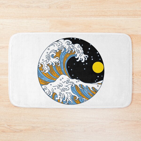 Item preview, Circular Japanese Aro Ace Wave. Aroace Pride designed and sold by Subtle Pride Shop.