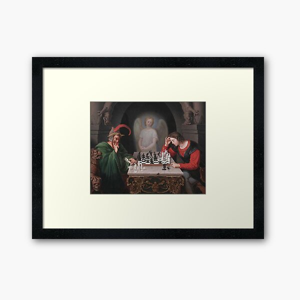 Item preview, Checkmate by Friedrich Moritz August Retzsch - Vintage Art designed and sold by RickE.