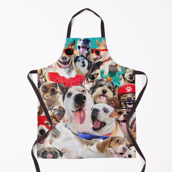 Item preview, Funny Silly Dogs Domestic Home Pets Friends Hilarious Expressions Collage Animal Pattern designed and sold by Cawaiico.
