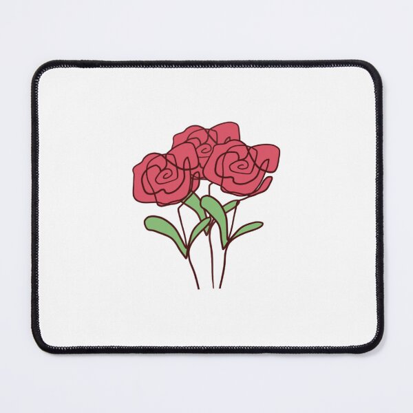Item preview, Cute three pink one line roses designed and sold by ValeryFlame.