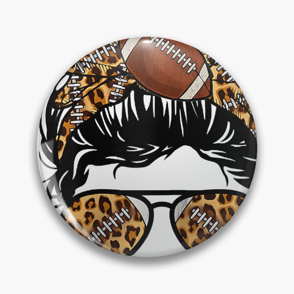 Item preview, Football Mom Life Messy Bun Mothers Day Leopard Football Mom  designed and sold by SethFrancis37.