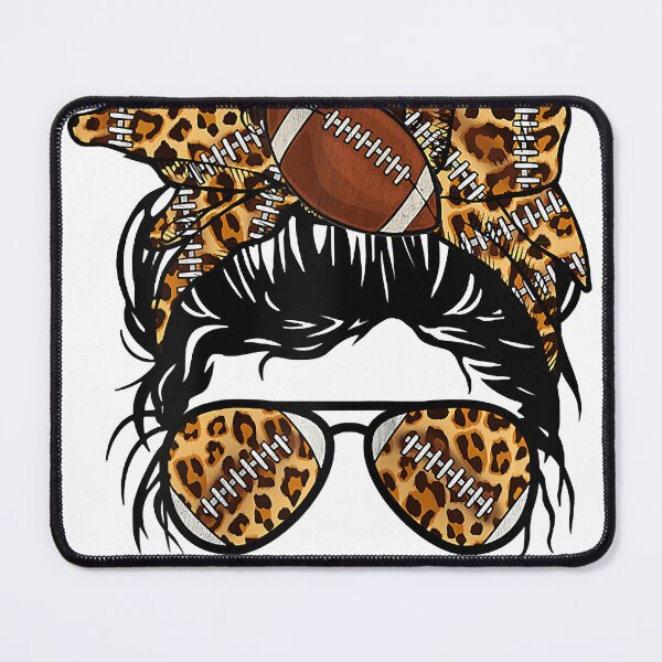 Item preview, Football Mom Life Messy Bun Mothers Day Leopard Football Mom designed and sold by SethFrancis37.